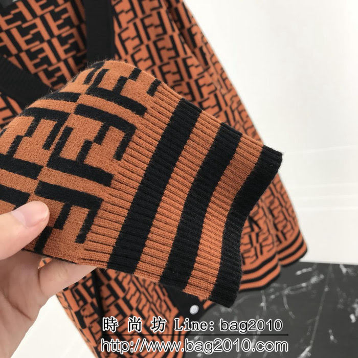 FENDI芬迪 18ss秋冬新款 雙F字母 羊毛開衫 男款毛衣 ydi1418